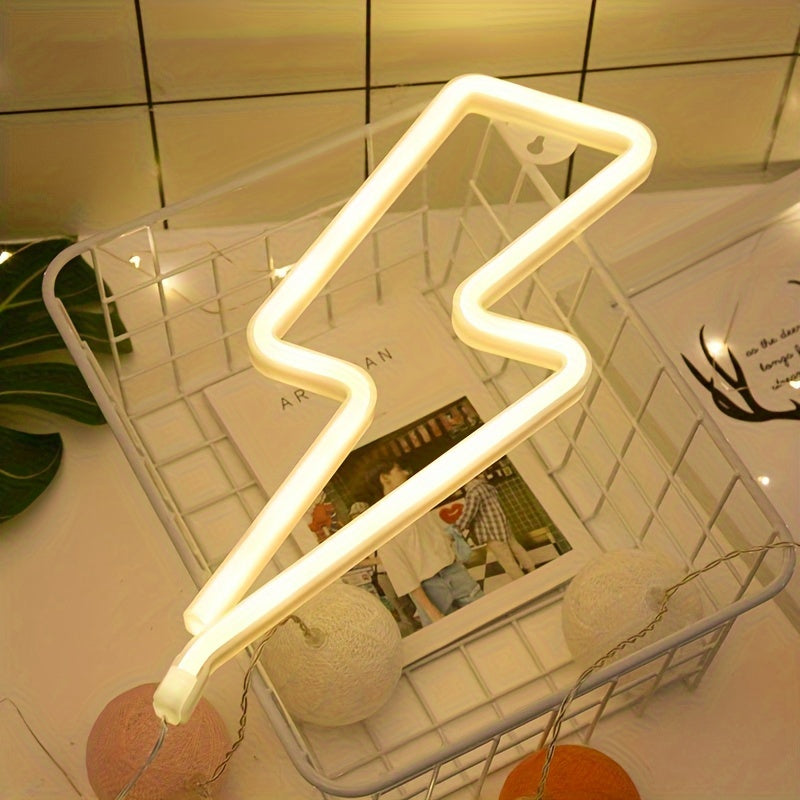 Tnessential Lightning Neon Light 3D Decor