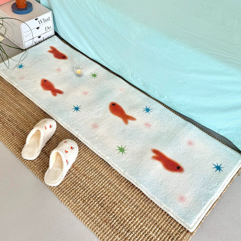 CREAM FISH RUG