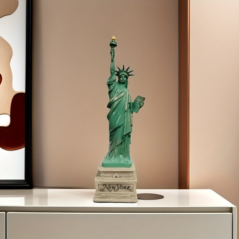 Tnessential Art Deco Resin Statue of Liberty Model Versatile Home and 3D Decor