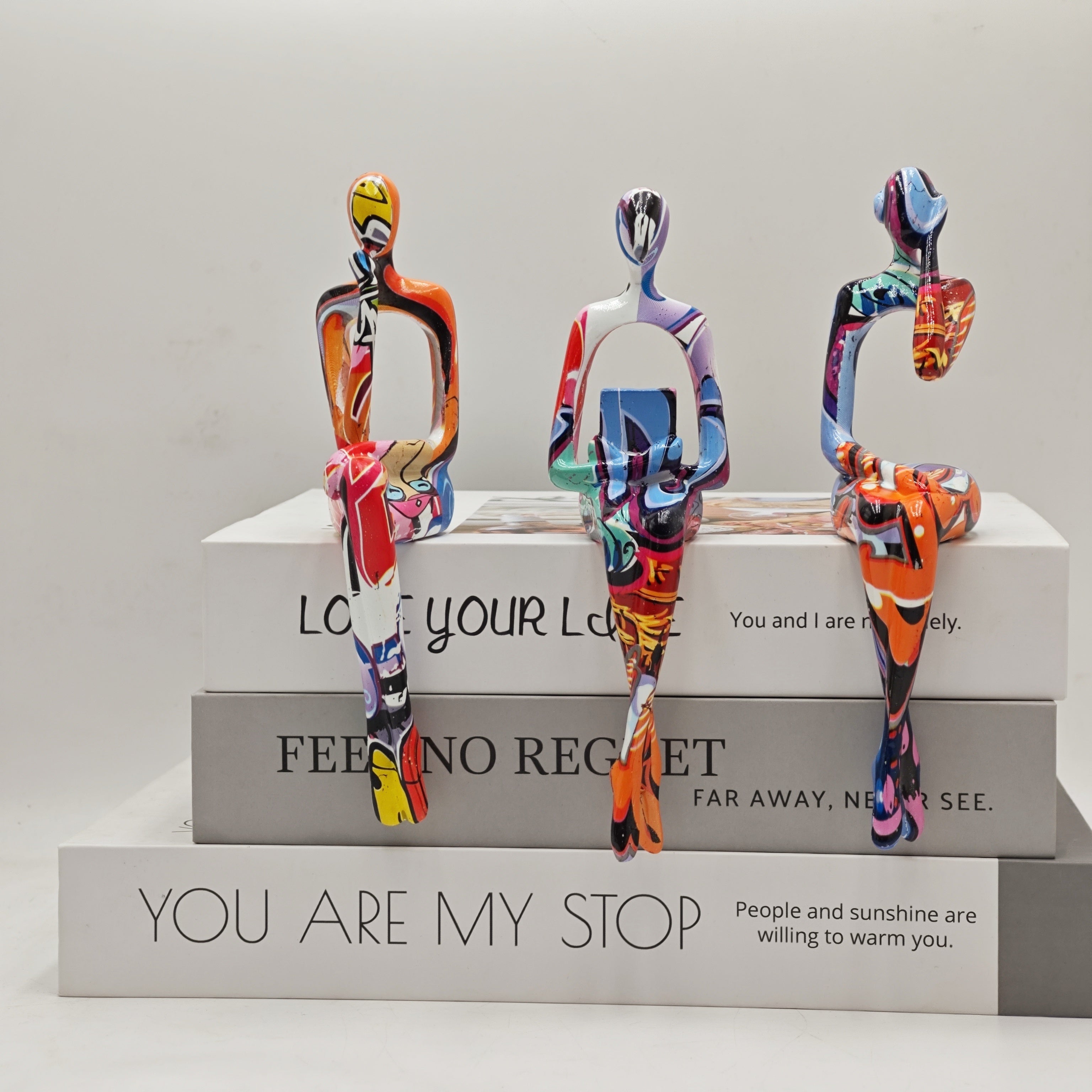 Tnessential Graffiti Color Abstract Resin Statue 3D Decor