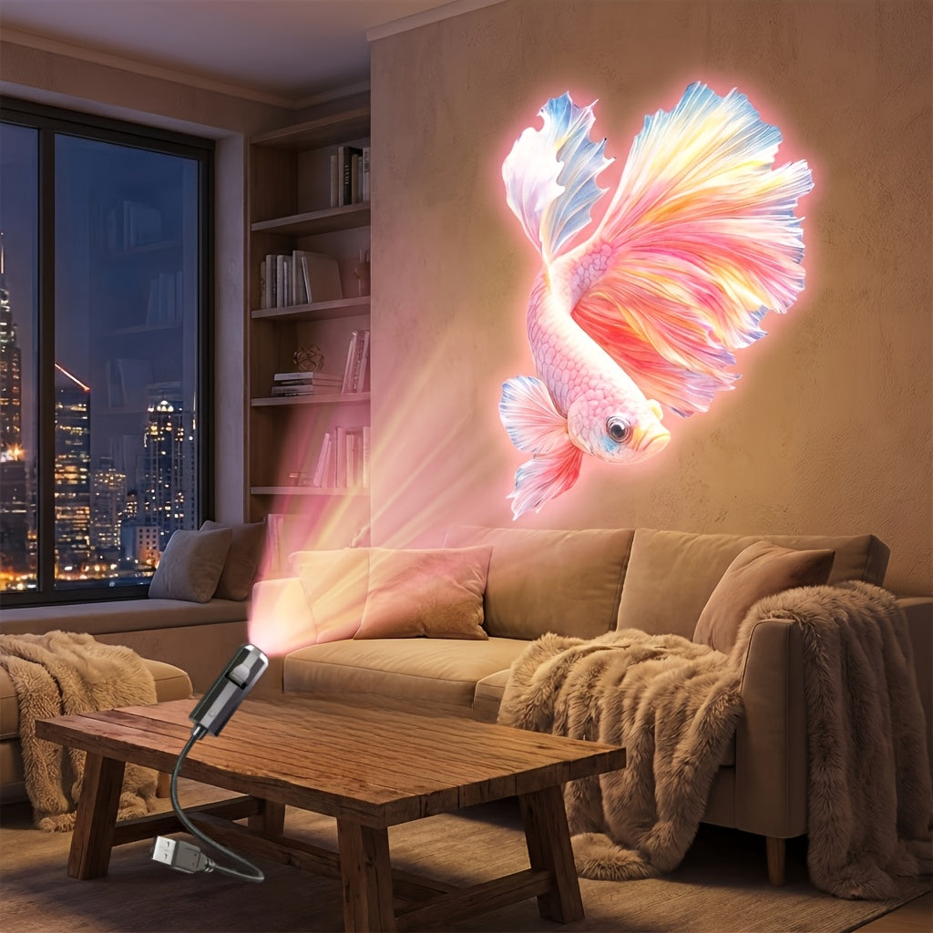 Tnessential Deep-sea Ocean Projection Light 3D Decor