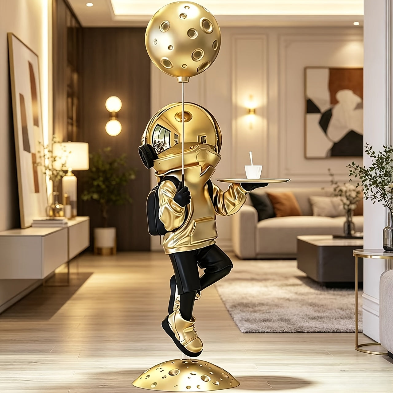 Tnessential Inch Large Resin Floor-standing Astronaut Statue 3D Decor