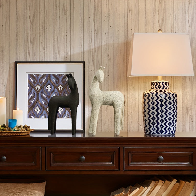 Tnessential Modern Resin Horse Figurine Sculpture Nordic Minimalist 3D Decor