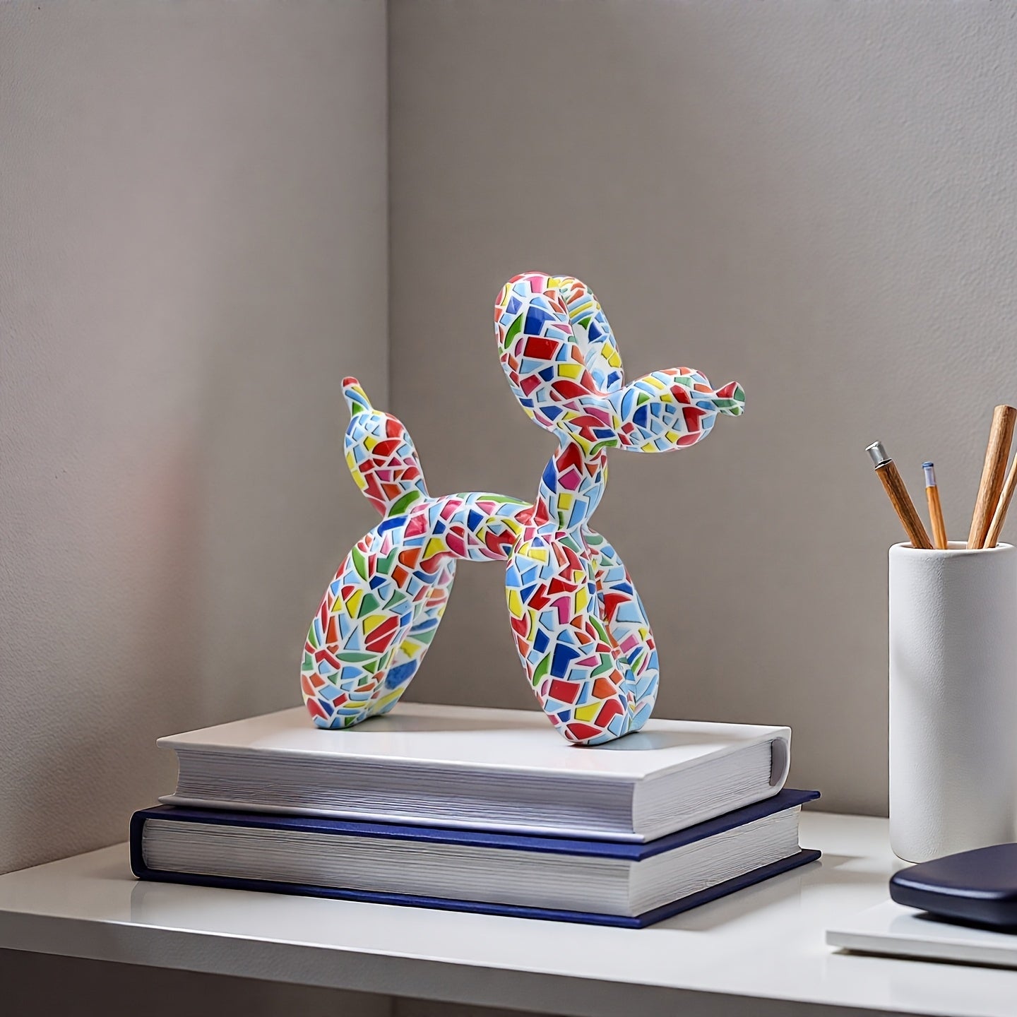 Tnessential Collectible Figurines 15.49cm Medium Colorful Mosaic Resin 3D Decor