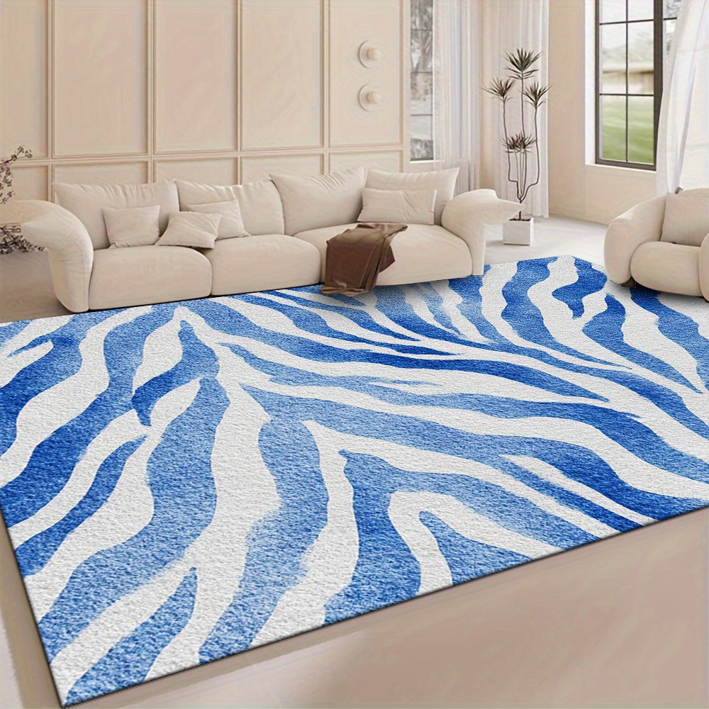 BLUE STRIPED 2 RUG view 6