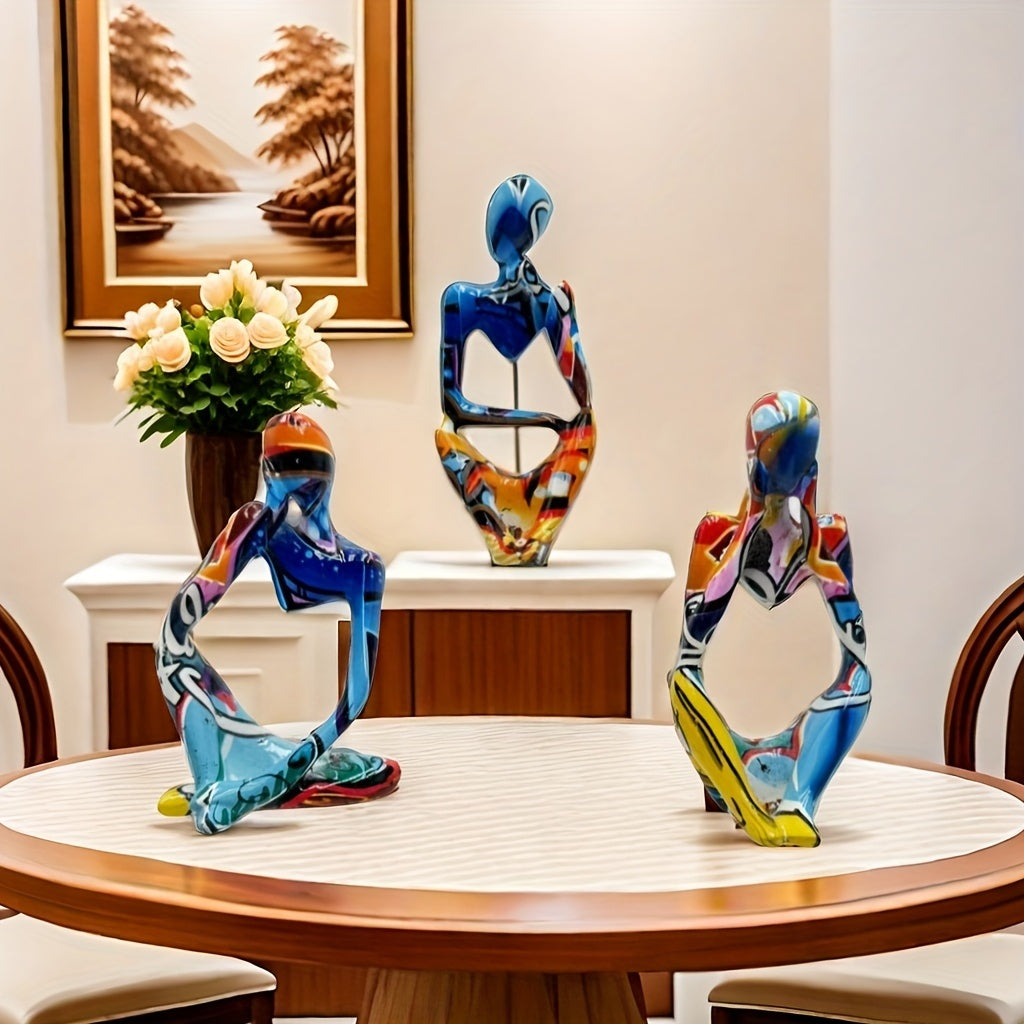 Tnessential Statue of an Abstract Thinker 3D Decor