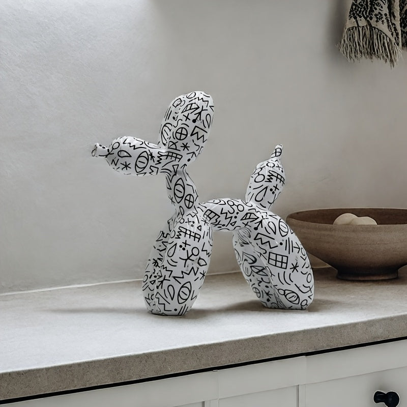 Tnessential Chic Balloon Dog Sculpture 3D Decor