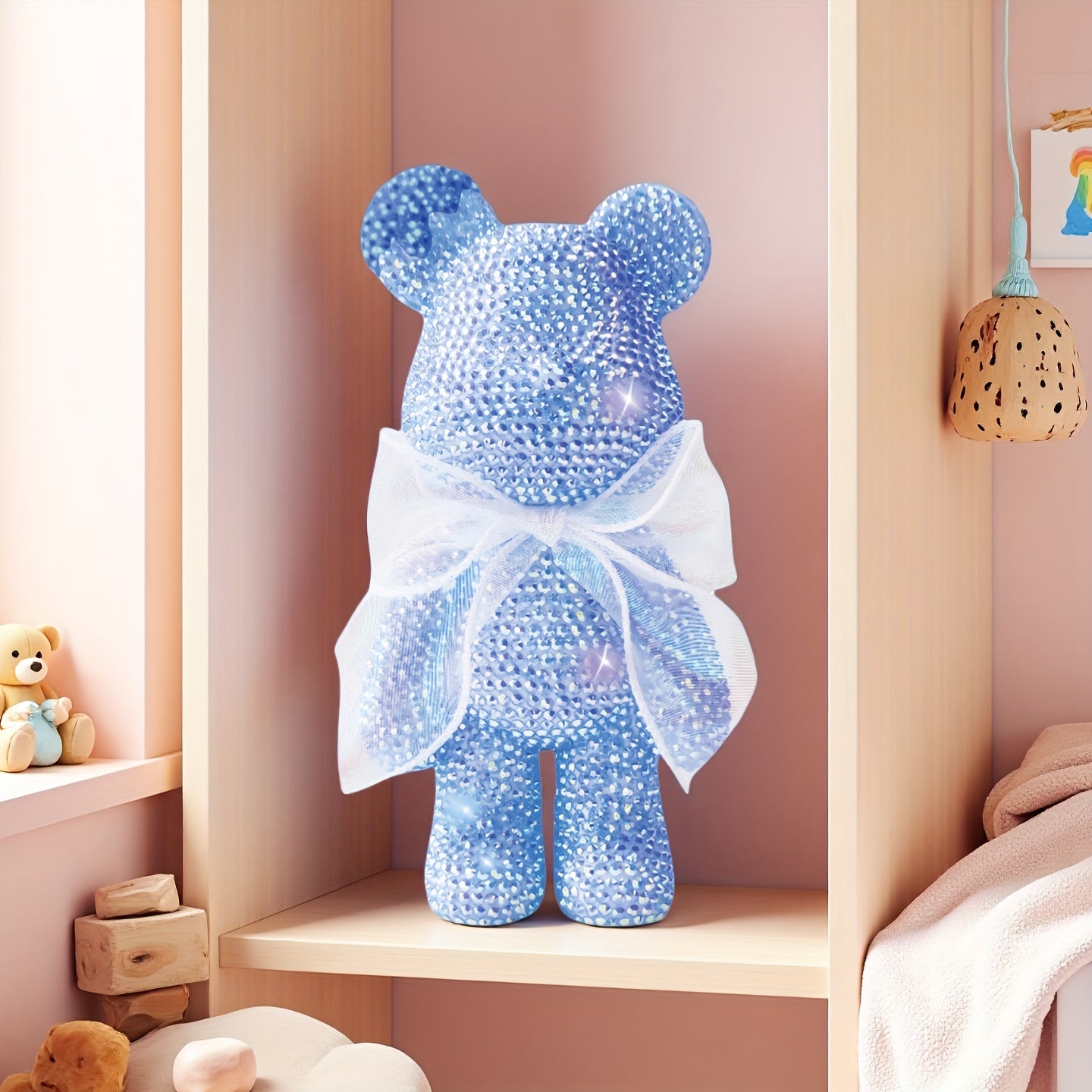 Tnessential Three-dimensional Model Kit Cute Red and Cute Bear 3D Decor