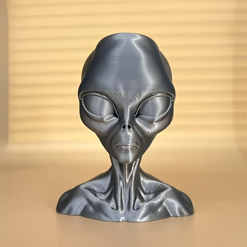Tnessential Alien Bust Sculpture Statue 3D Decor
