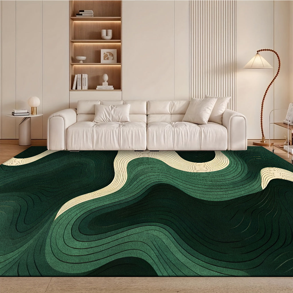GREEN WAVE RUG view 4
