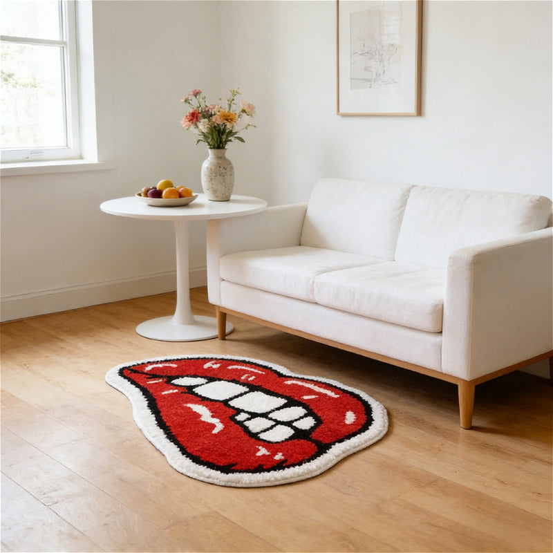 RED IRREGULAR 6 RUG view 2