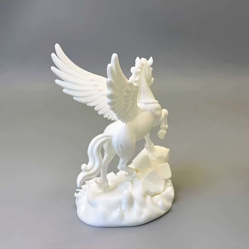 Tnessential Elegant Winged Horse Decorative Figurine 3D Decor
