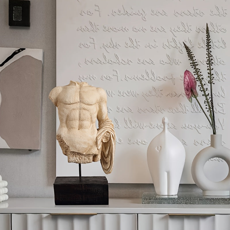 Tnessential Inch Greek Roman Torso Sculpture 3D Decor