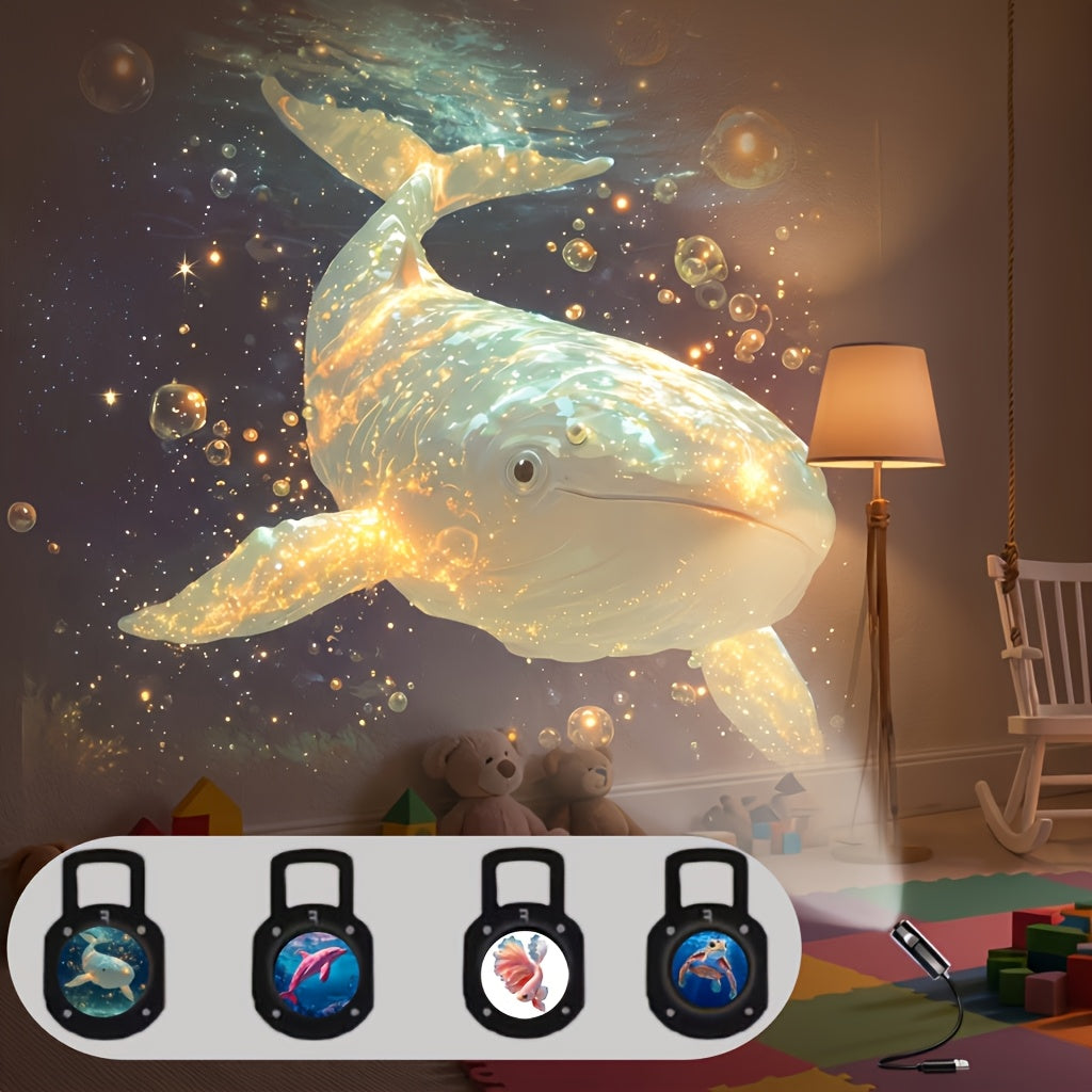 Tnessential Deep-sea Ocean Projection Light 3D Decor