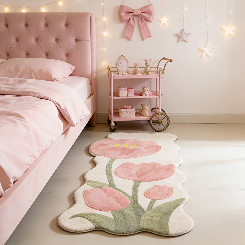 CREAM TULIP RUG view 6