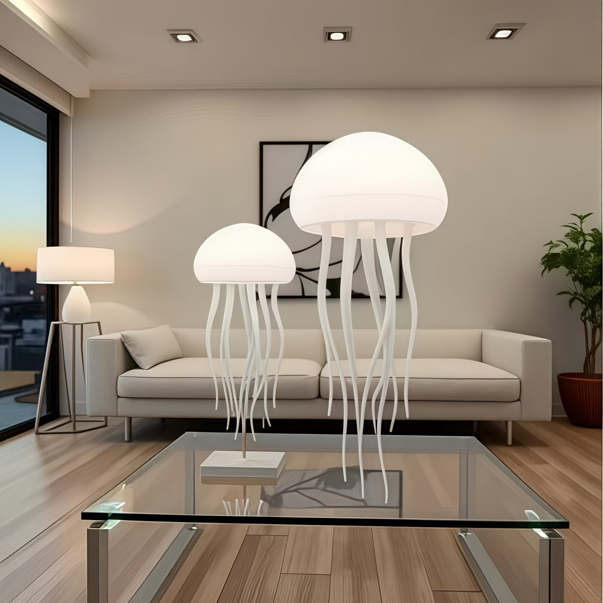 Tnessential Latest Popular Voice-controlled Jellyfish Lamp in 2026 3D Decor
