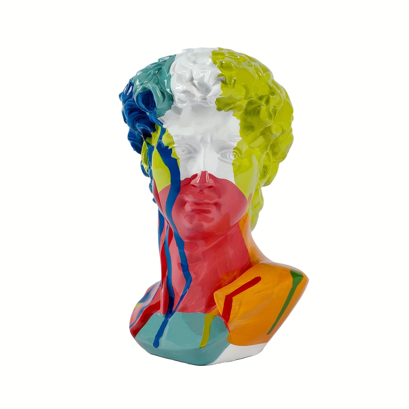 Tnessential David Head Resin Statue for 3D Decor