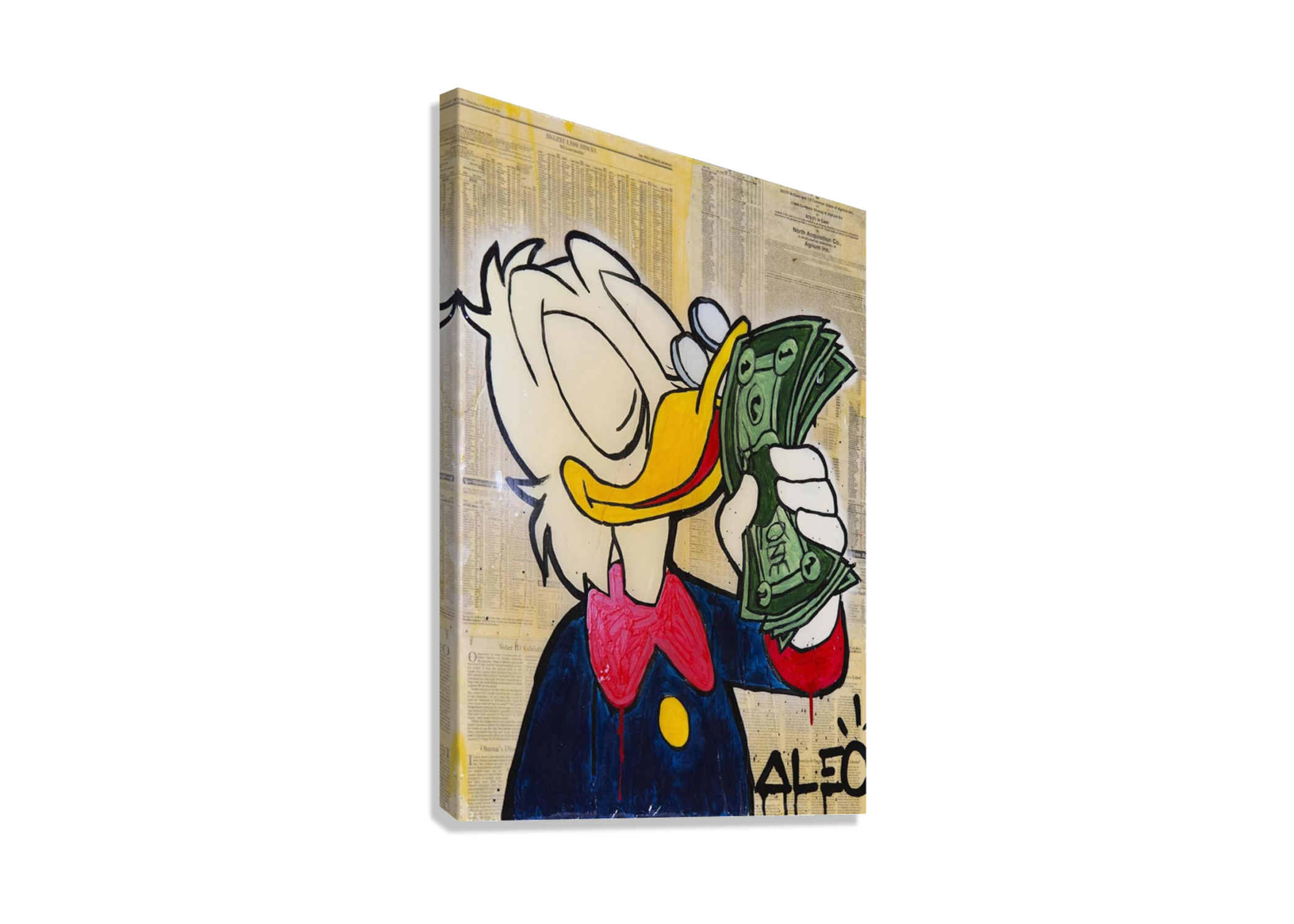 DUCK GRAFFITI CANVAS POSTER