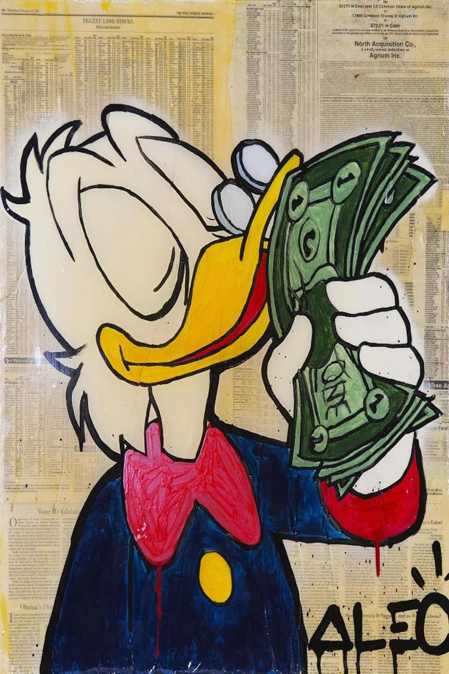 DUCK GRAFFITI CANVAS POSTER
