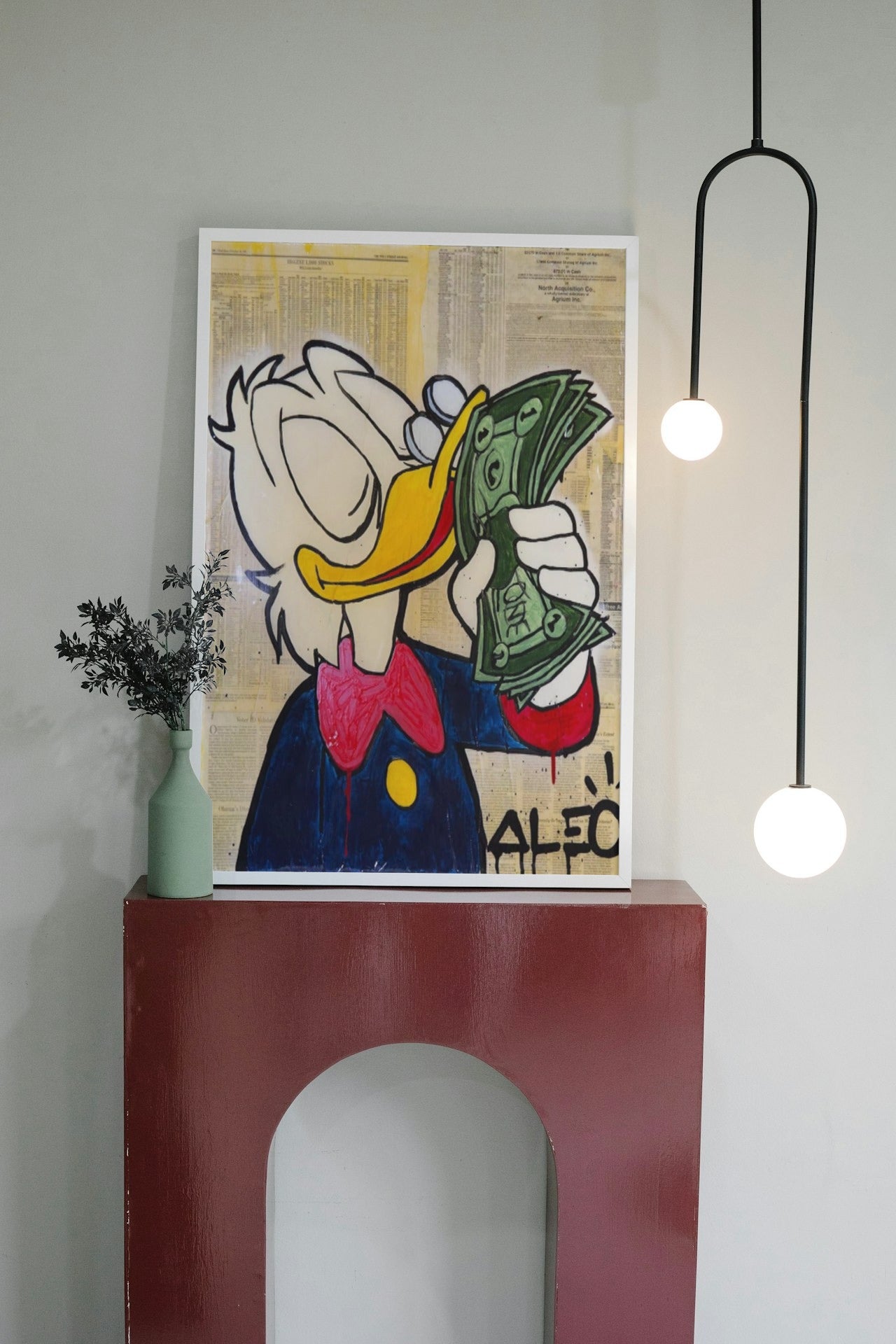 DUCK GRAFFITI CANVAS POSTER