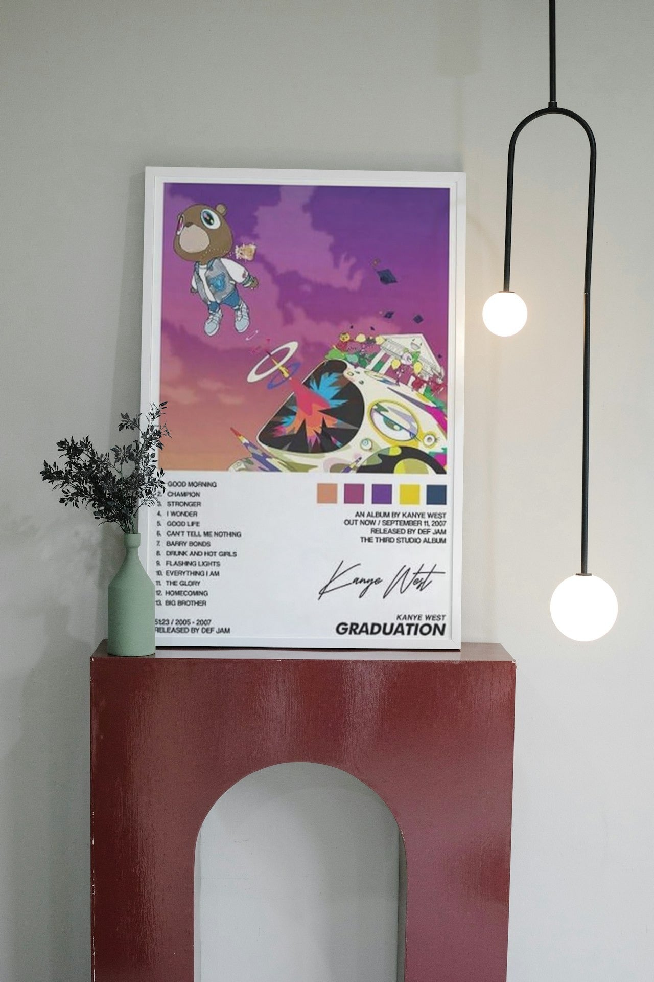 KANYE WEST "GRADUATION " CANVAS POSTER