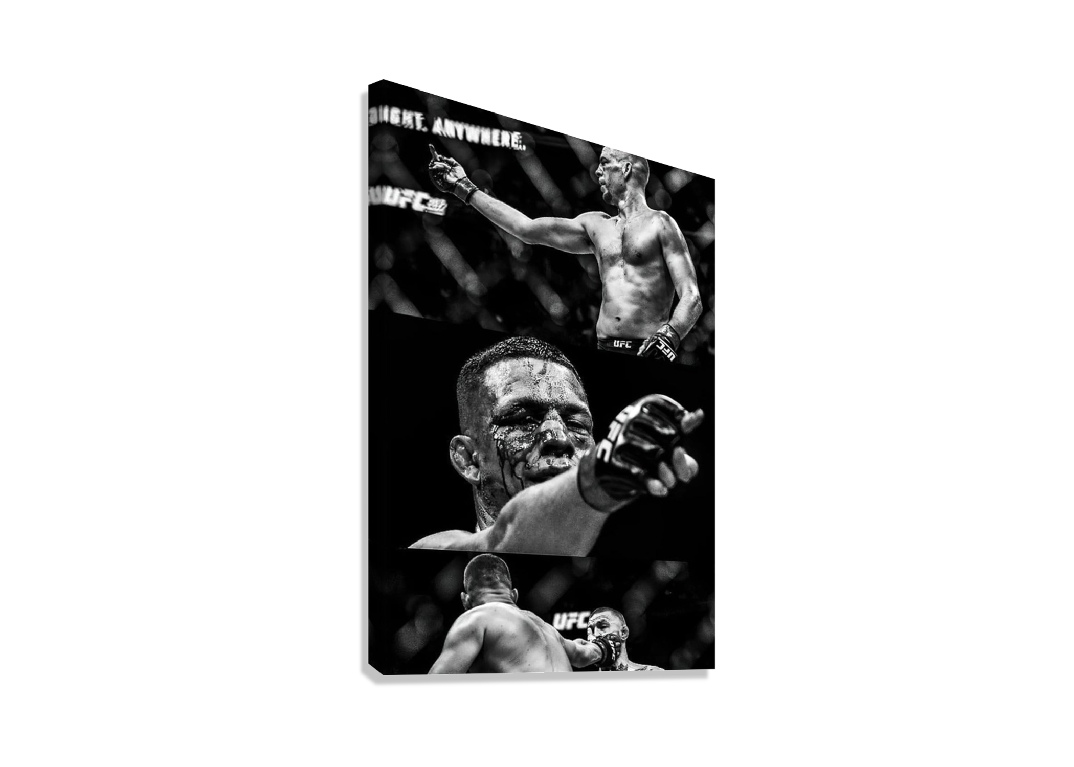 NATE DIAZ UFC CANVAS POSTER