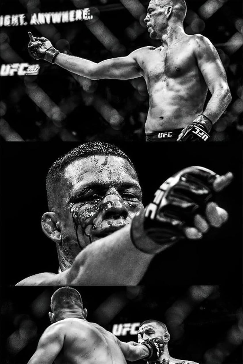 NATE DIAZ UFC CANVAS POSTER