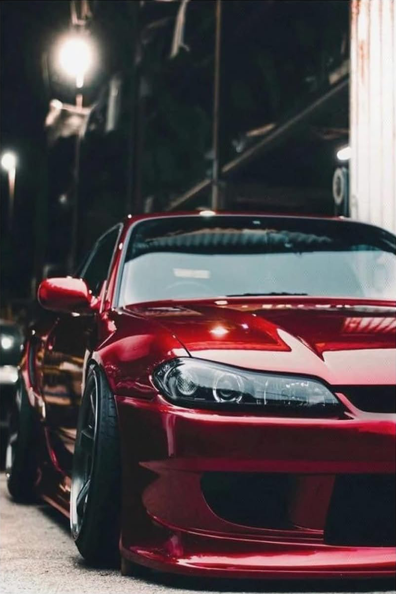 RED NISSAN GTR CANVAS POSTER