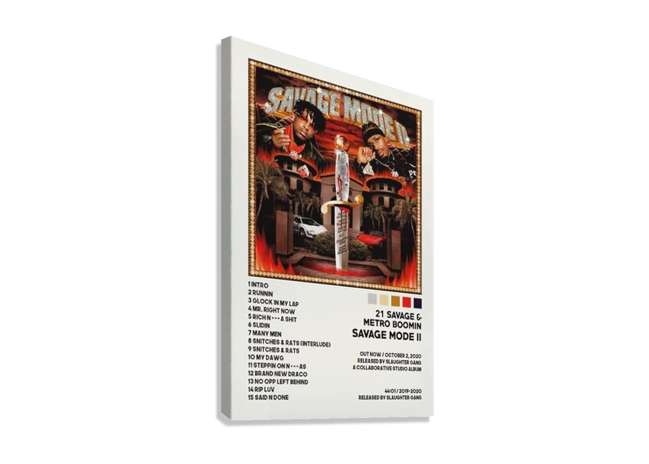 21 SAVAGE " SAVAGE MODE 2" CANVAS POSTER