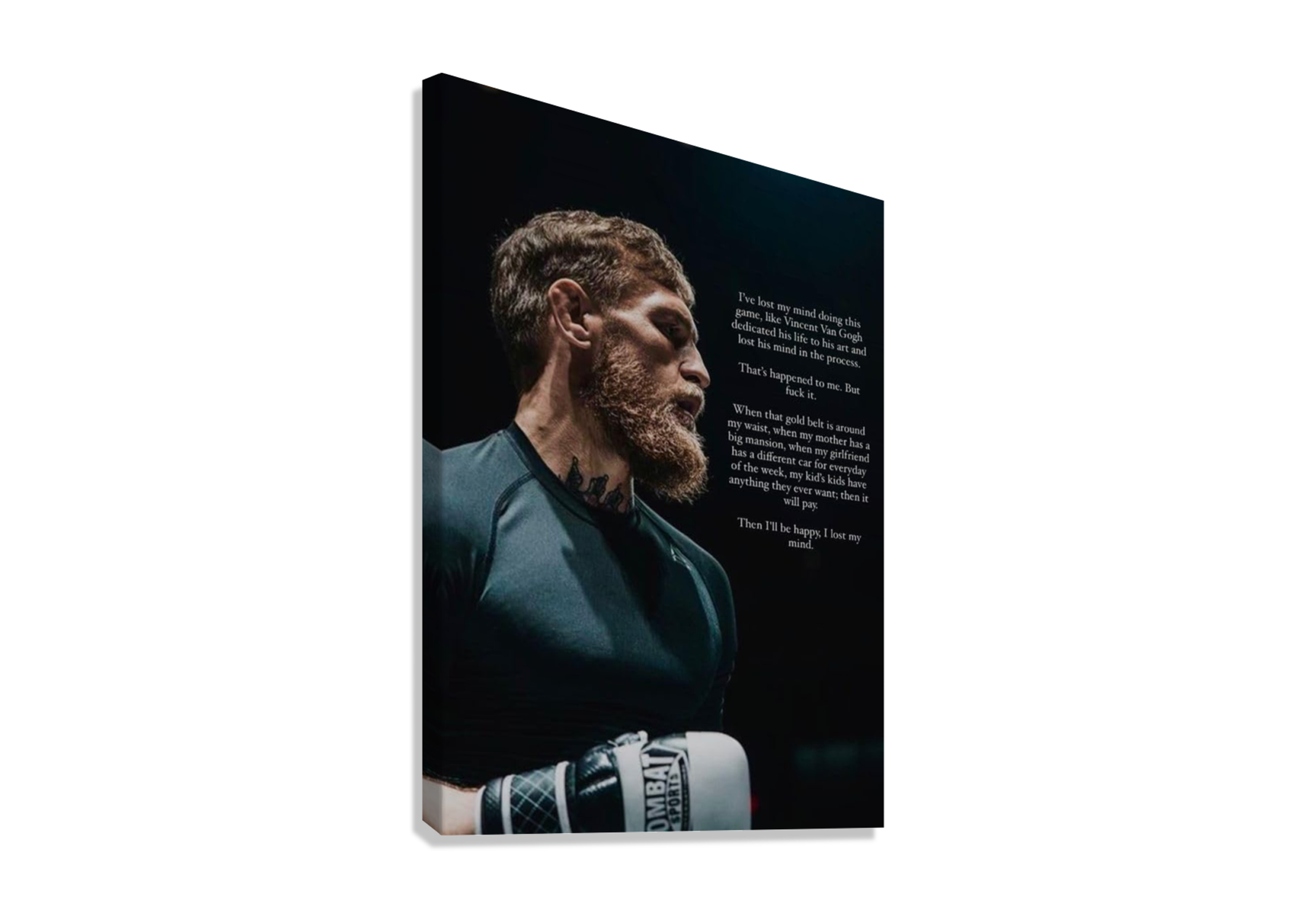CONOR MCGRERGOR UFC CANVAS POSTER