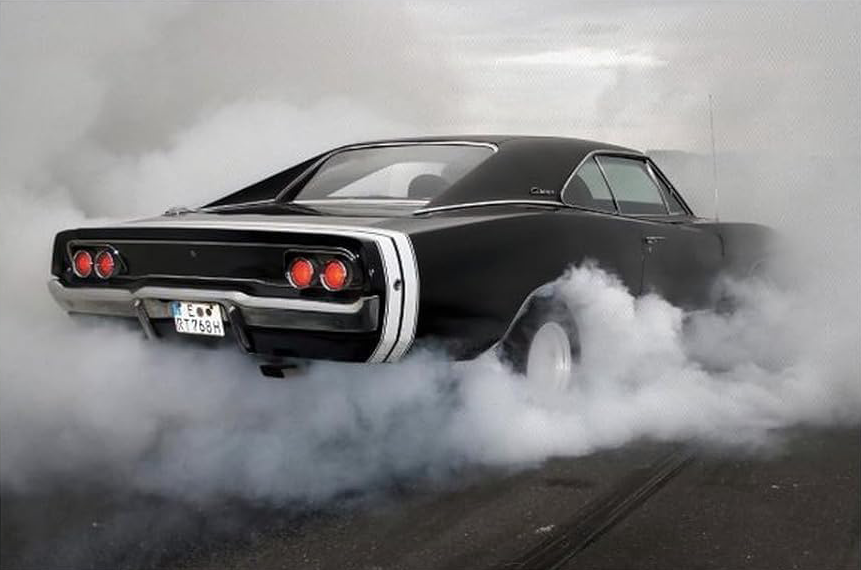 AMERICAN MUSCLE CAR CANVAS POSTER