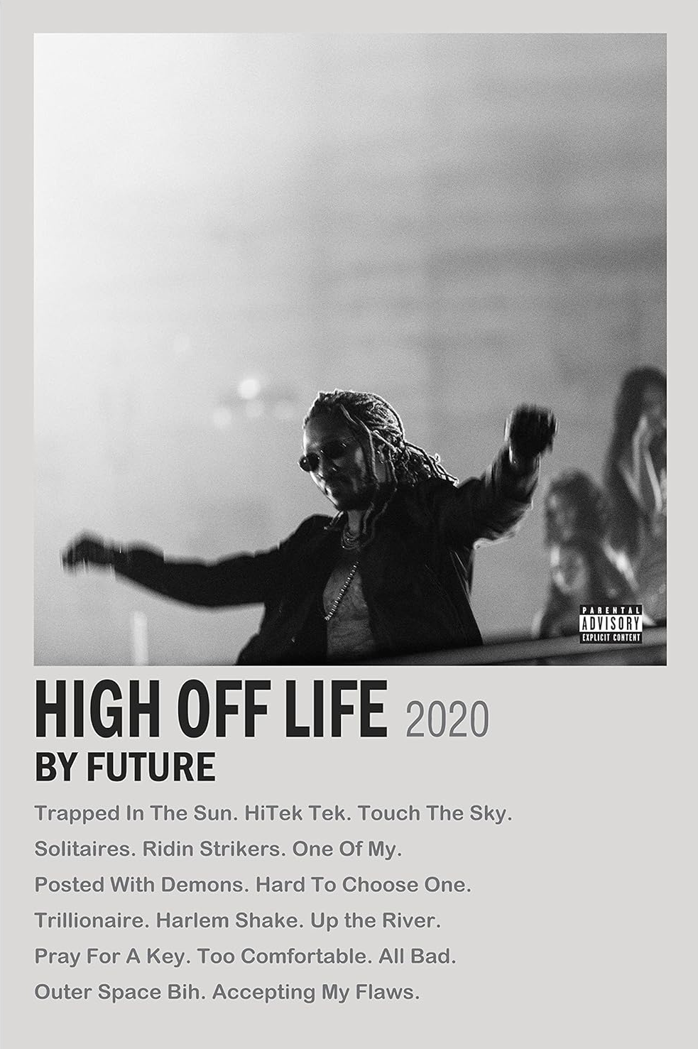 FUTURE " HIGH OFF LIFE " CANVAS POSTER
