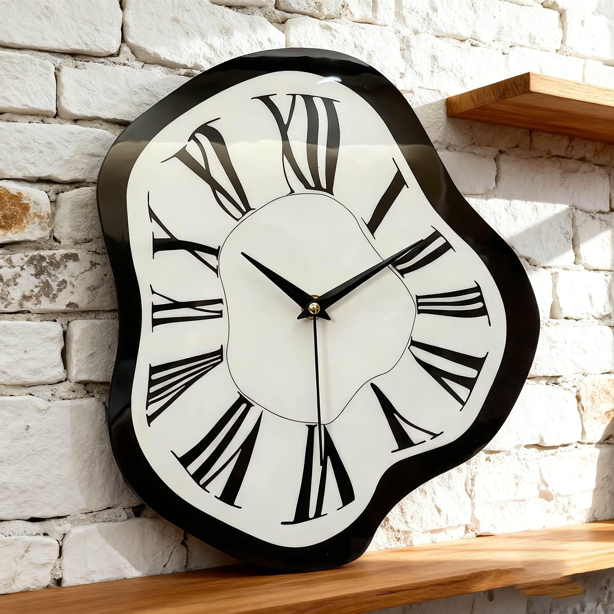 Tnessential Nordic Distorted Deformation Wall Clock 3D Decor