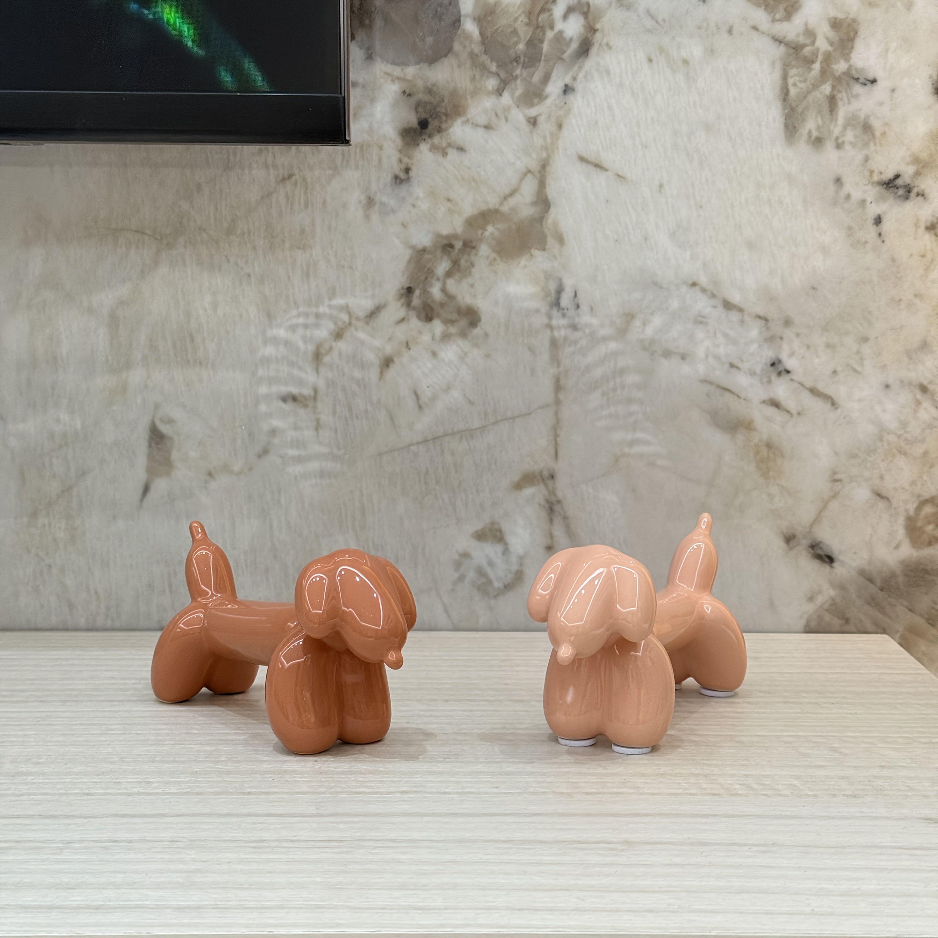 Tnessential Ceramic Dachshund Decoration 3D Decor