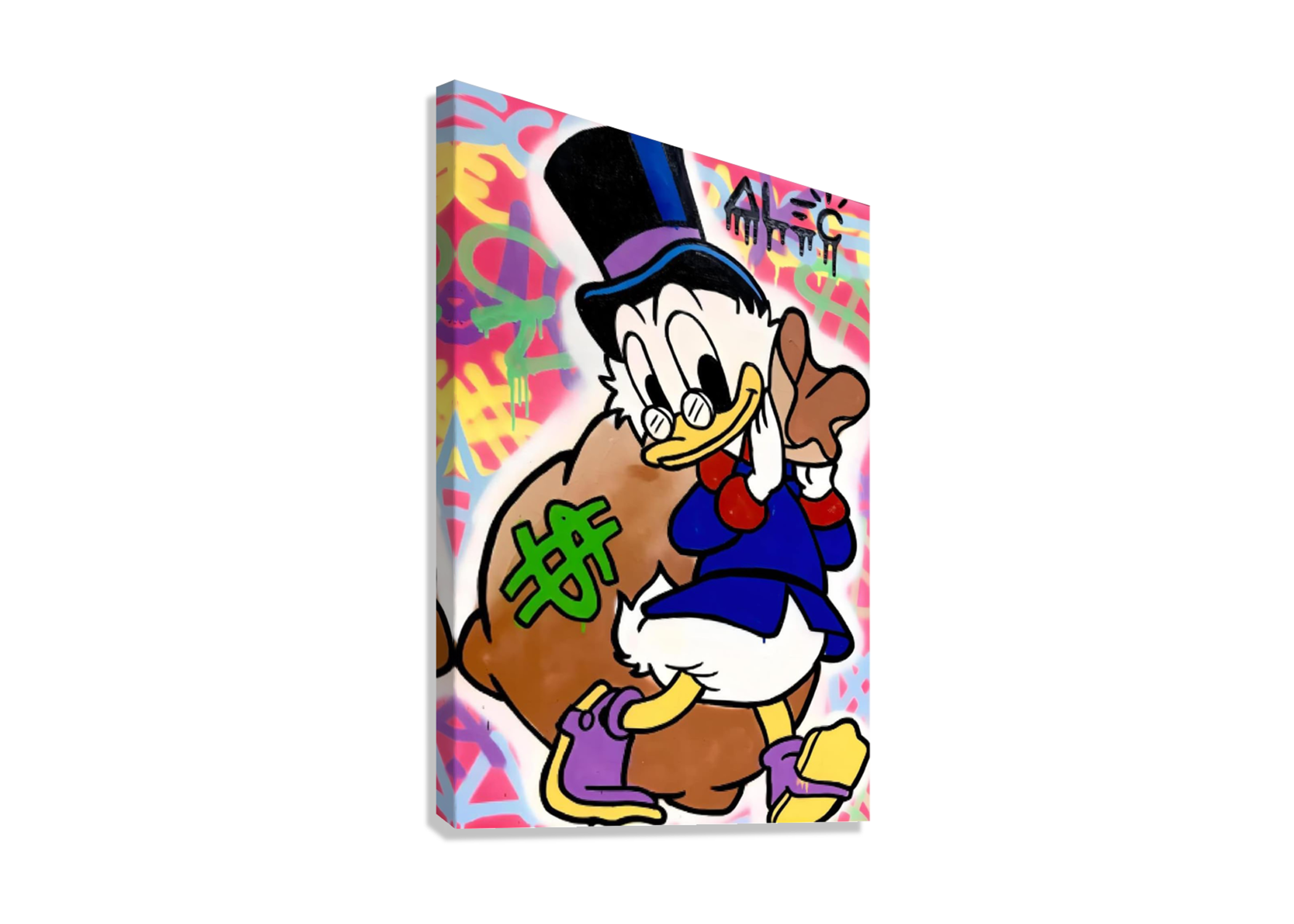 GRAFFITI  DUCK CANVAS POSTER