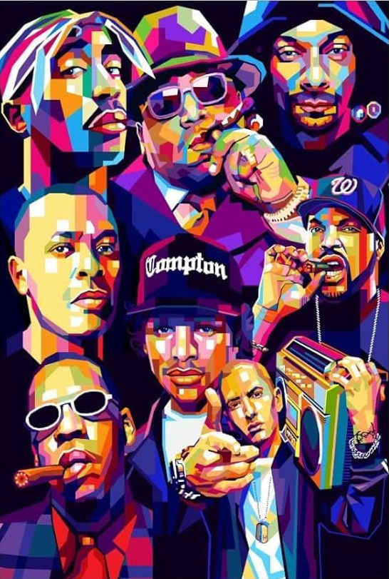 90'S RAP CANVAS POSTER