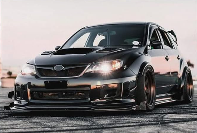 CAR SUBIE WRX STI CANVAS POSTER
