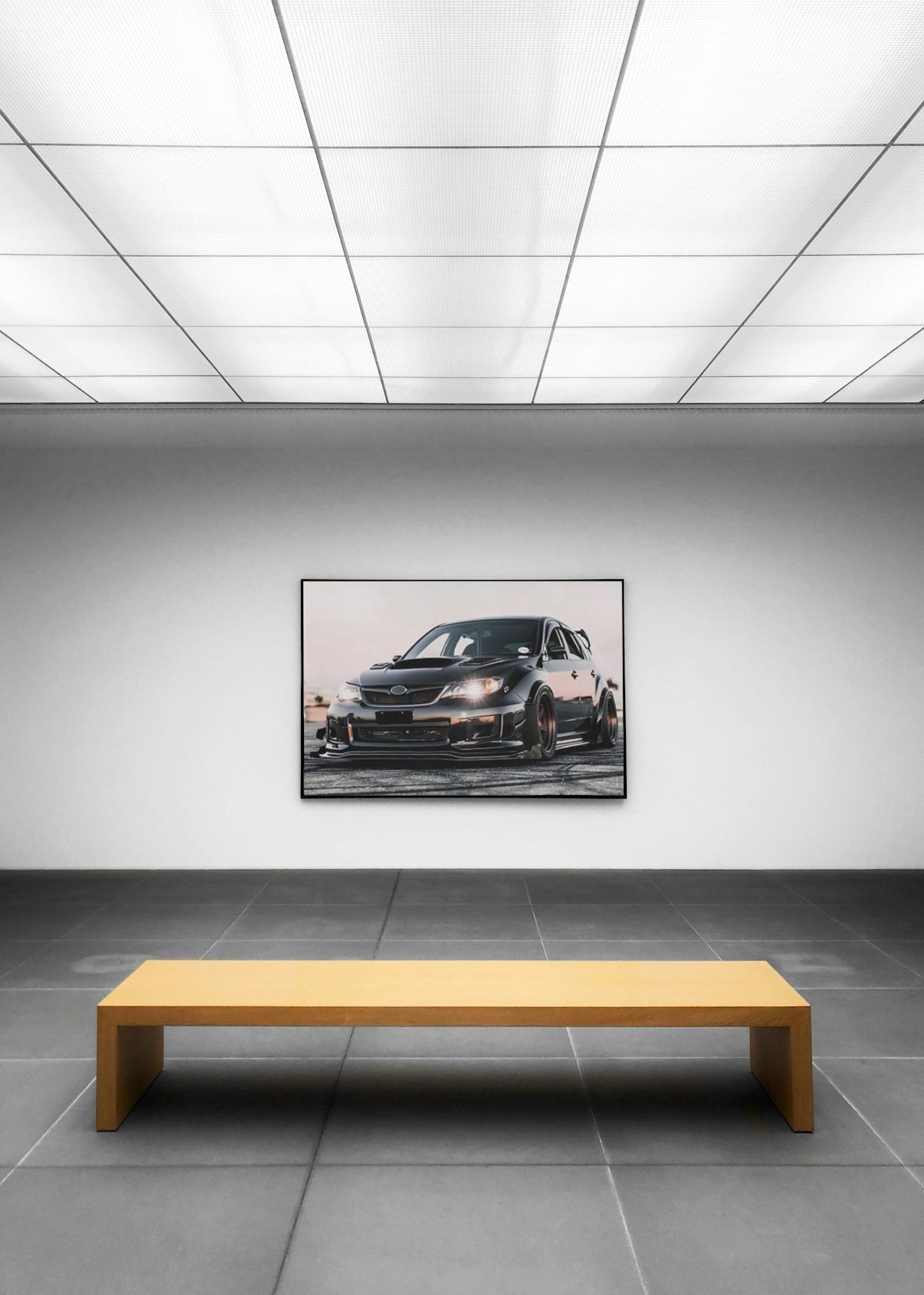 CAR SUBIE WRX STI CANVAS POSTER