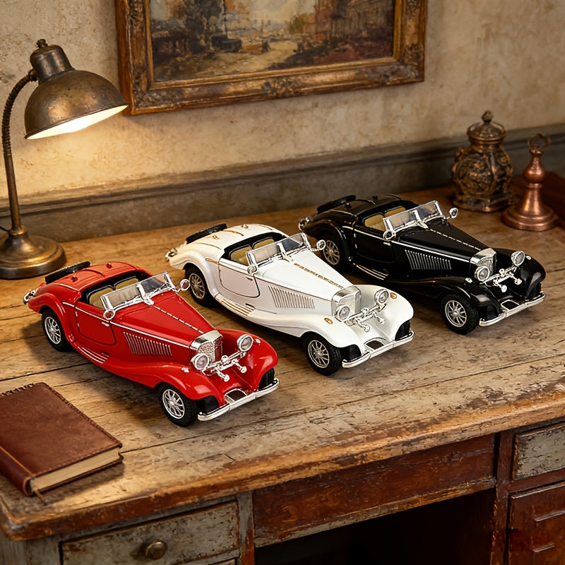 Tnessential Simulation 1:28 Alloy Retro Car Ornaments Artwork 3D Decor