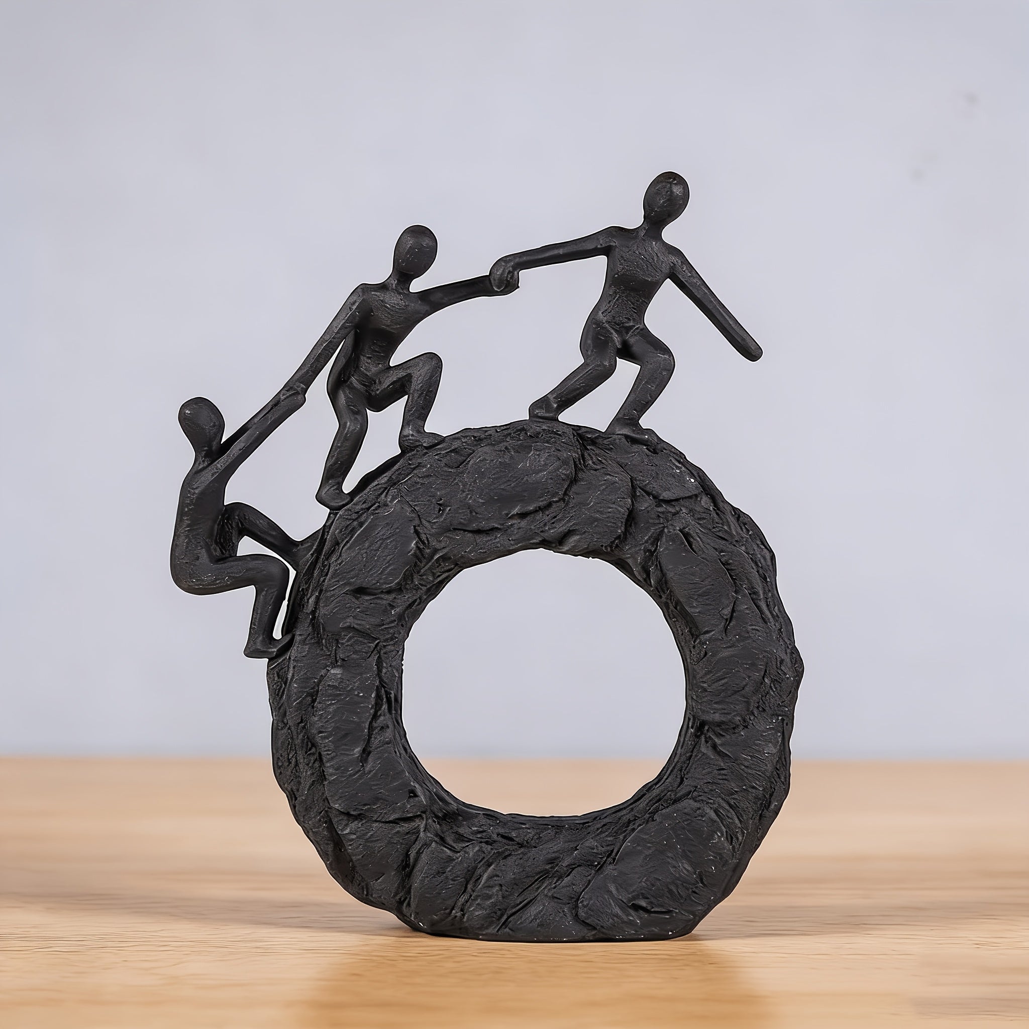 Tnessential Black Abstract Portrait Statue 3D Decor