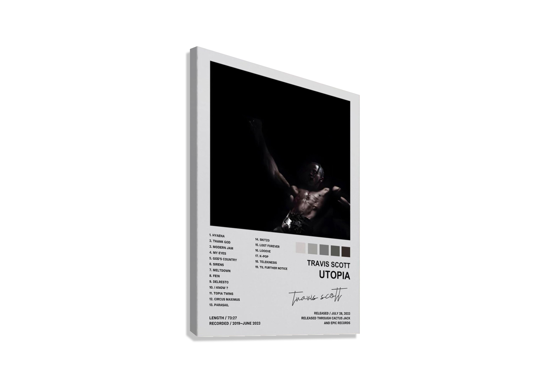 TRAVIS SCOTT "UTOPIA" CANVAS POSTER