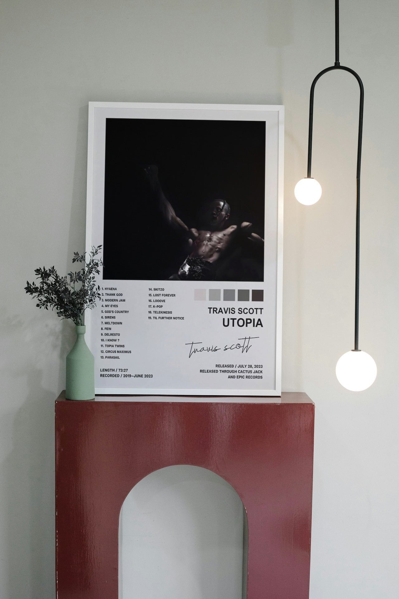 TRAVIS SCOTT "UTOPIA" CANVAS POSTER
