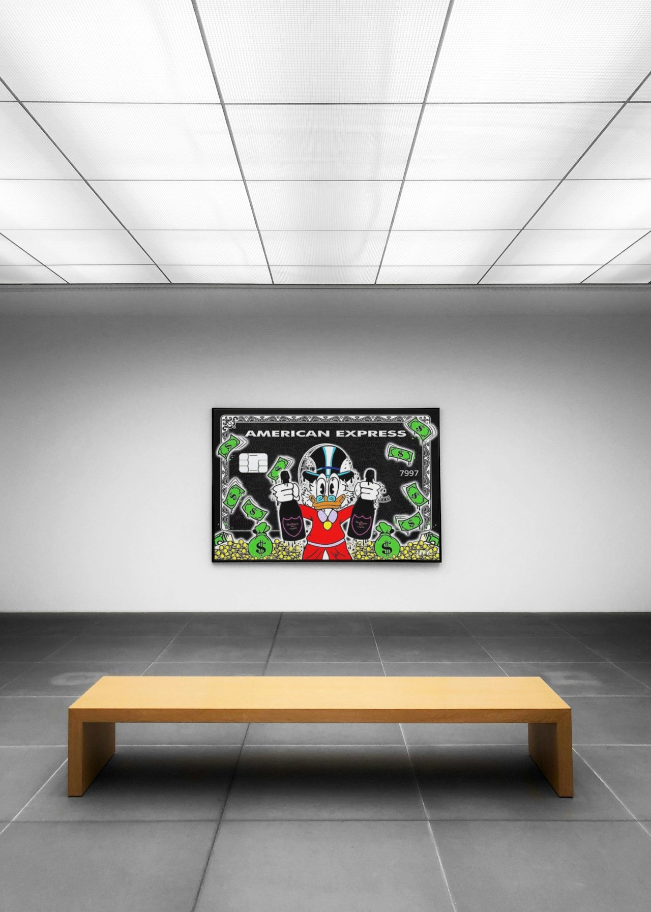MONOPOLY  AMERICAN EXPRESS CANVAS POSTER