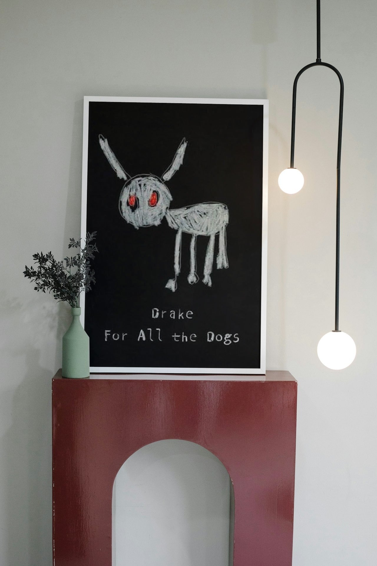 DRAKE " FOR ALL THE DOGS " CANVAS POSTER