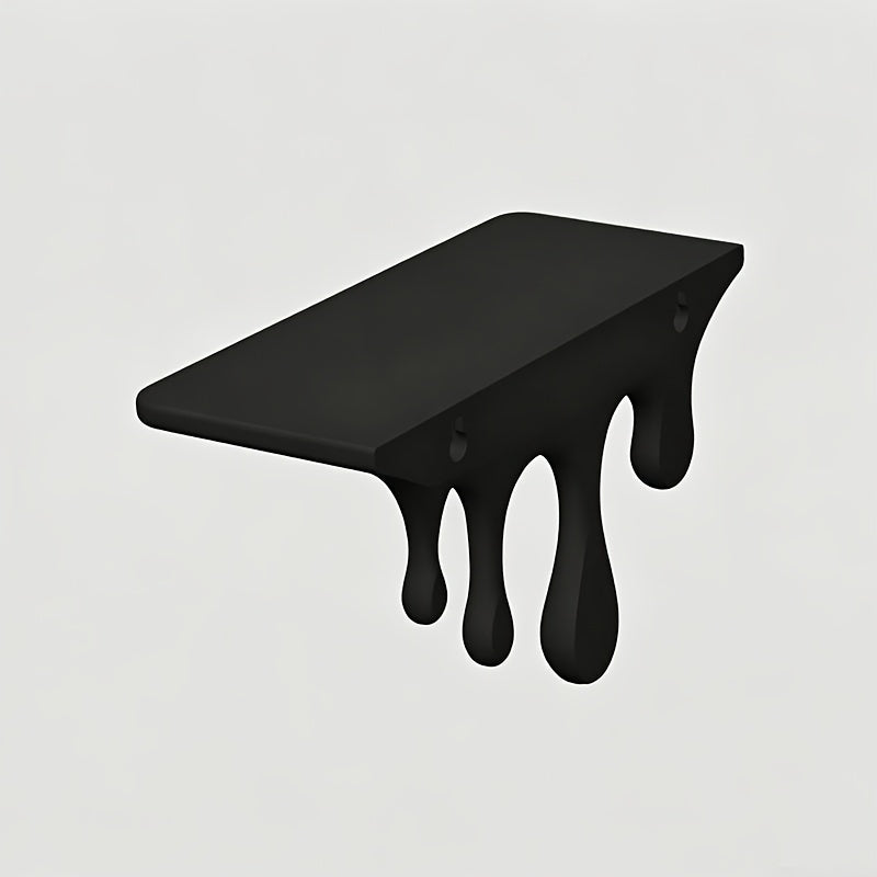 Tnessential Floating Shelf Art Dripping Wall Shelf Creative Flowing 3D Decor