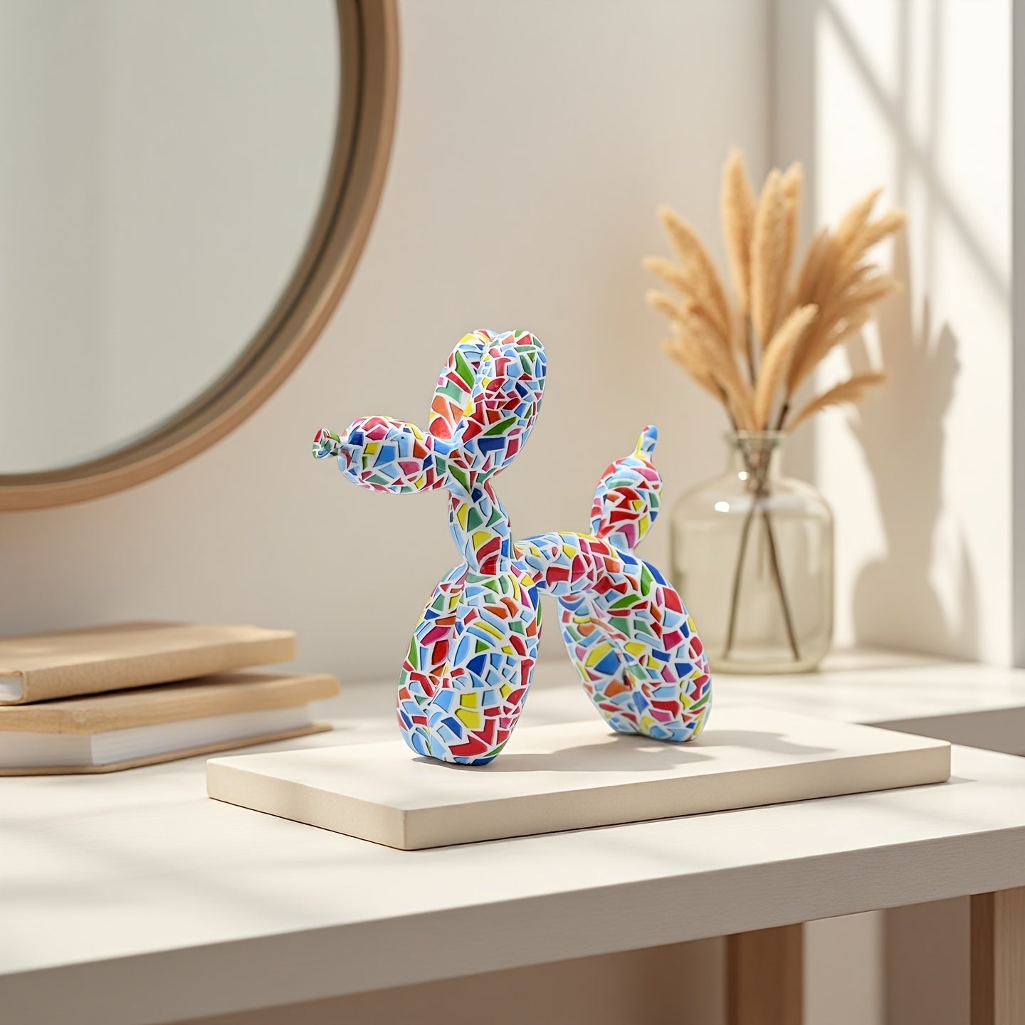 Tnessential Collectible Figurines 15.49cm Medium Colorful Mosaic Resin 3D Decor