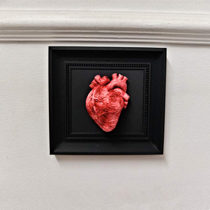 Tnessential Mini Framed Victorian Gothic HEART PLAQUE Realistic 3D 3D Decor