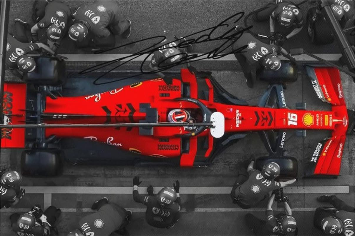 FERRARI F1 CANVAS POSTER