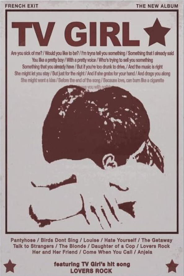 TV GIRL CANVAS POSTER