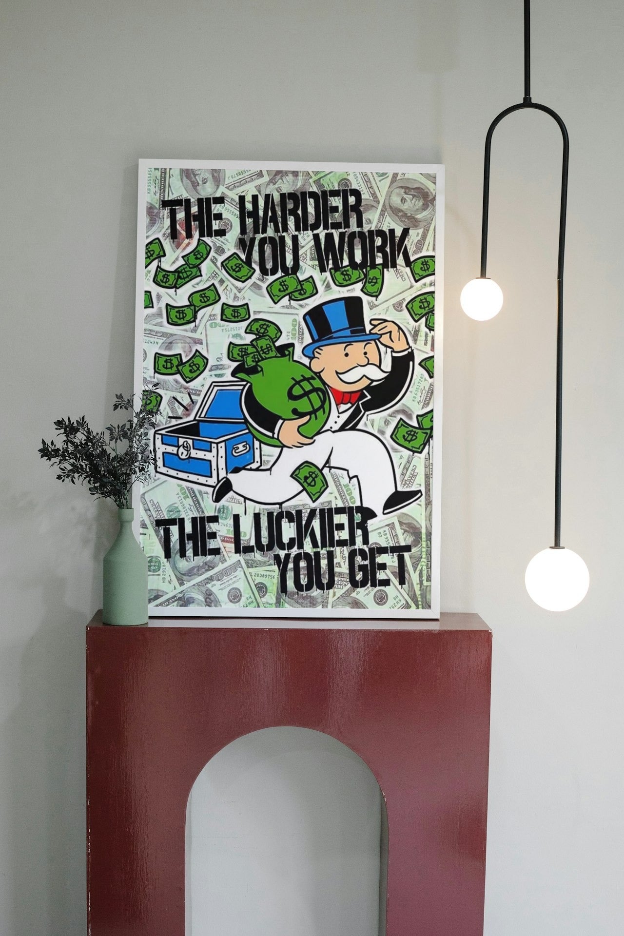 MONOPOLY GRAFFITI CANVAS POSTER